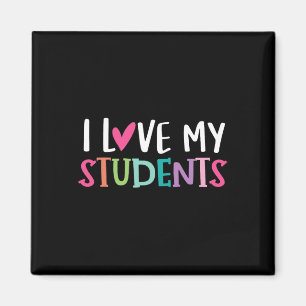 Aimant Retour À L'École J'Aime Mes Élèves Enseignants Fem