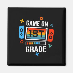 Aimant Retour à l'école jeu activé 1re année drôle gamer