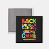 Aimant Retour À L'École Premier Jour De L'École Enseignan (Recto/Verso)
