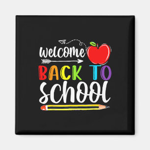 Aimant Retour À L'École Premier Jour De L'École Enseignan