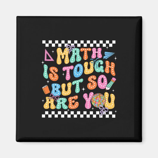 Aimant Retour à l'école Prof de maths Les maths c'est dur (Devant)