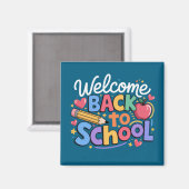 Aimant Retour à l'école Prof Premier jour d'école Drôle (Recto/Verso)