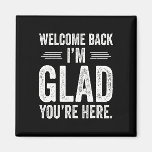 Aimant Retour à l'école Professeur Bienvenue Retour Je su