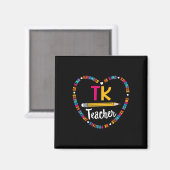 Aimant Retour à l'école TK Enseignant transition maternel (Recto/Verso)