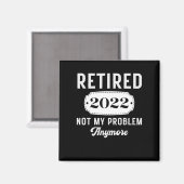 Aimant Retraite 2022 pour hommes femmes drôle cadeau à la (Recto/Verso)