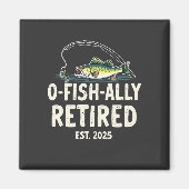 Aimant Retraité Est. 2025 Retraite Fisher Papa (Devant)