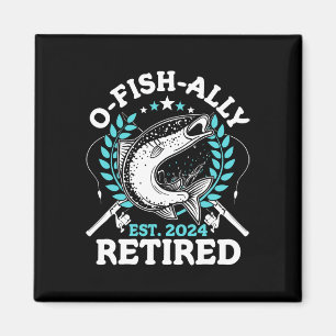 Aimant Retraite O-poisson-ale Cadeaux de retraite de pêch