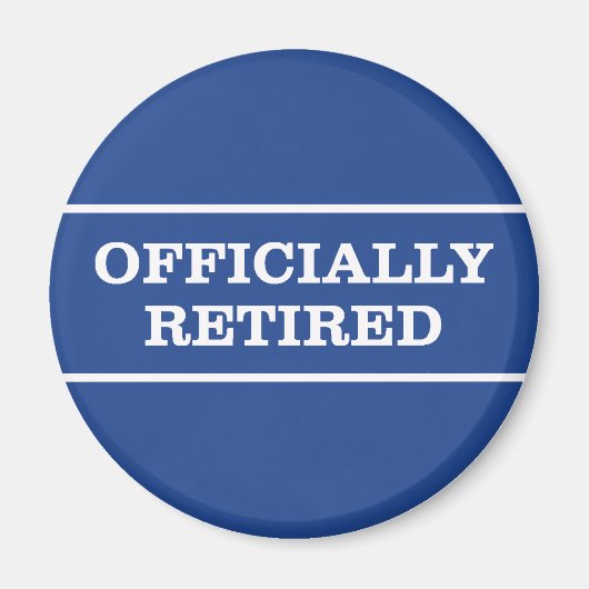 Aimant Retraite officielle (Devant)