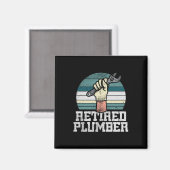 Aimant Retraite Plumber Pension (Recto/Verso)