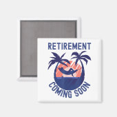 Aimant Retraite Presque Retraitée Venant Bientôt Drôle Re (Recto/Verso)