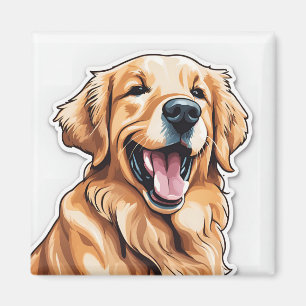 Aimant Retriever doré