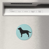 Aimant Retriever du Labrador (Noir) (In Situ (Lave-vaisselle))