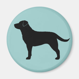 Aimant Retriever du Labrador (Noir)