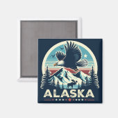 Aimant Retro Alaska (Recto/Verso)