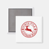 Aimant Retro Ancien Pôle Nord Express Courrier Reinde (Recto/Verso)