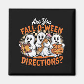 Aimant Retro Are You Fall O Ween Directions Ghost Hallowe (Devant)