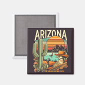 Aimant Retro Arizona (Recto/Verso)