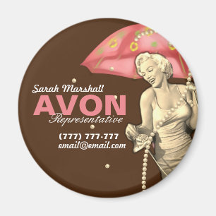 Aimant Retro Avon Représentant