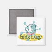 Aimant Retro Bulldog Lounge (Recto/Verso)