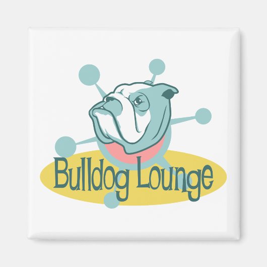 Aimant Retro Bulldog Lounge (Devant)