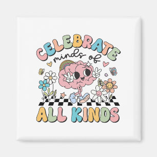 Aimant Rétro Célébrer L'Esprit De Tous Genres Cute Cervea