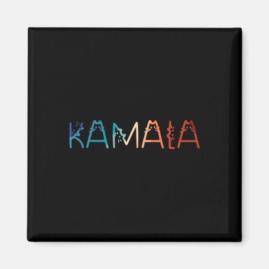 Aimant Retro Chat Lettering Positive Funny (Devant)