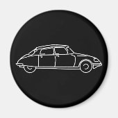 Aimant Rétro Citroen DS 19 (Devant)