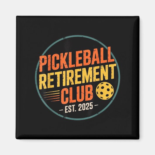 Aimant Retro Ckleball Retirement Club Apparel Retro Vinta (Devant)