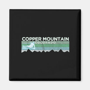 Aimant Retro Copper Mountain, Colorado Ski en état de dét