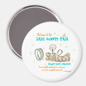 Aimant Retro 'County Fair' (Recto/Verso)