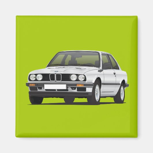 Aimant Rétro E30 Série 3 Argent (Devant)