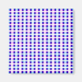 Aimant rétro électrique rayé bleu & violet (Devant)