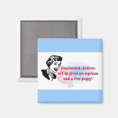 AIMANT RETRO ENFANTS NON ASSISTÉS (Recto/Verso)