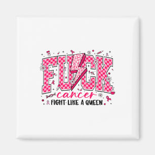 Aimant Retro Fck Cancer Combattre Comme Un Cancer Du Sein