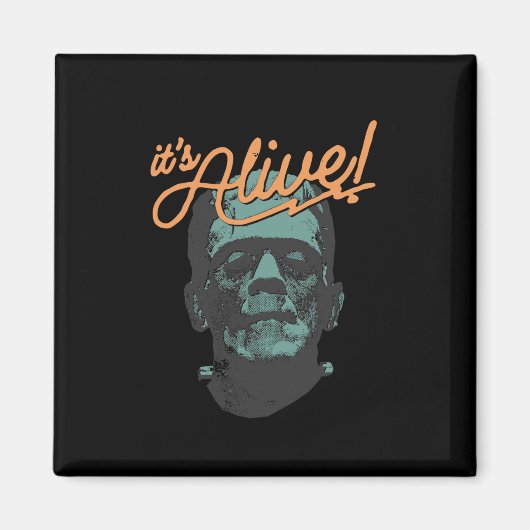 Aimant Retro Funny C'est Alive Frankenstein Monster Éffra (Devant)
