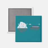 Aimant Retro Funny Titanic Iceberg 1912 Cruis Vessel (Recto/Verso)