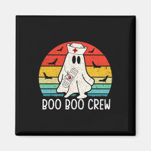 Aimant Retro Ghost Boo Boo Crew Femmes Infirmières Funny 