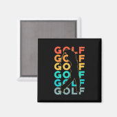 Aimant Retro Golfer (Recto/Verso)