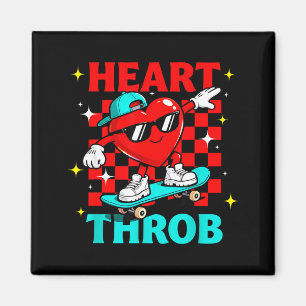 Aimant Retro Groovy Coup de Foudre Saint-Valentin Tout-Pe
