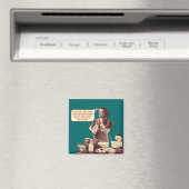 Aimant Retro Grotte de famille - Recette de gâteau de tem (In Situ (Lave-vaisselle))