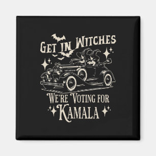 Aimant Retro Halloween 1692 Entrer dans les sorcières Nou