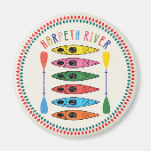 Aimant Retro Harpeth River Kayak (Devant)