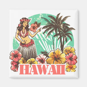Aimant Retro Hawaii