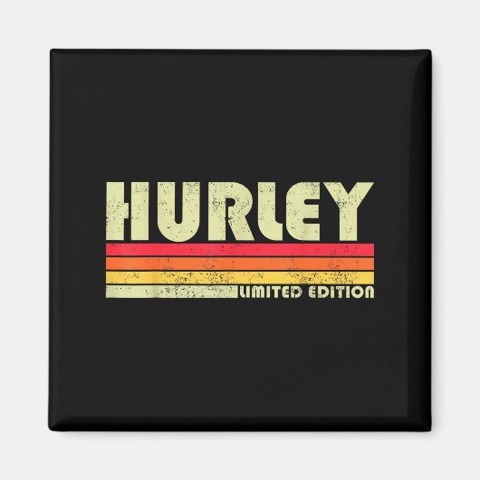 Aimant Retro Hurley Home State Cool 70s 80s Style Sunset (Devant)