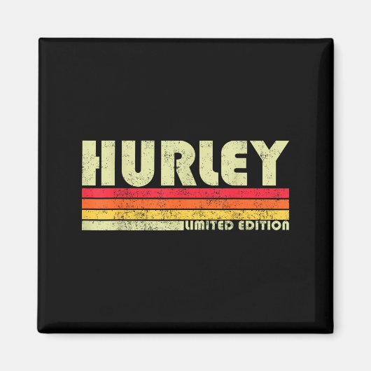 Aimant Retro Hurley Home State Cool 70s 80s Style Sunset (Devant)