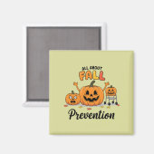 Aimant Retro I Love Automne Prévention Automne Automne Pr (Recto/Verso)