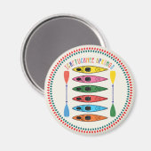Aimant Retro Ichetucknee Springs Kayak (Recto/Verso)