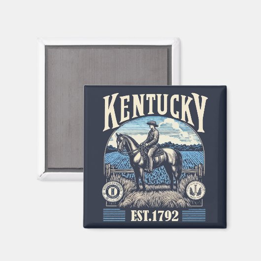 Aimant Retro Kentucky (Recto/Verso)