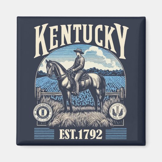 Aimant Retro Kentucky (Devant)