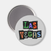 Aimant Retro Las Vegas Neon (Recto/Verso)